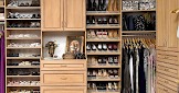 Custom Walk-In Closet with Secret Finish