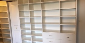 Custom Hobby Room Shelving and Drawers