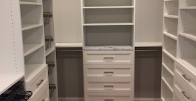 Walk-In Closet System Installed by Organized Options