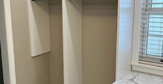 White Walk-In Closet System