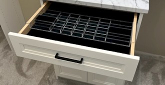 White Walk-In Closet System