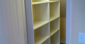 Raised Shelving Installation