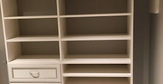 Custom Walk-In Closet Shelving and Drawers