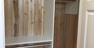 Custom Cedar Reach-In Closet