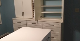 Custom Cabinets Shelving and Drawers