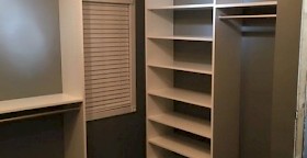 White Custom Closet Shelving System