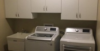 After Custom Laundry Room Cabinets