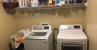 Before Custom Laundry Room Cabinets