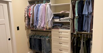 Master Walk In Closet System