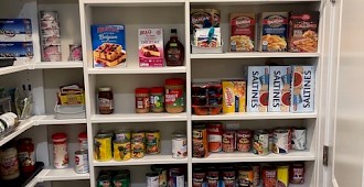 Kitchen pantry system installation with white finish